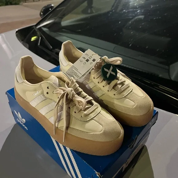 adidas | Shoes | Adidas Samba Wonder White Silver | Poshmark